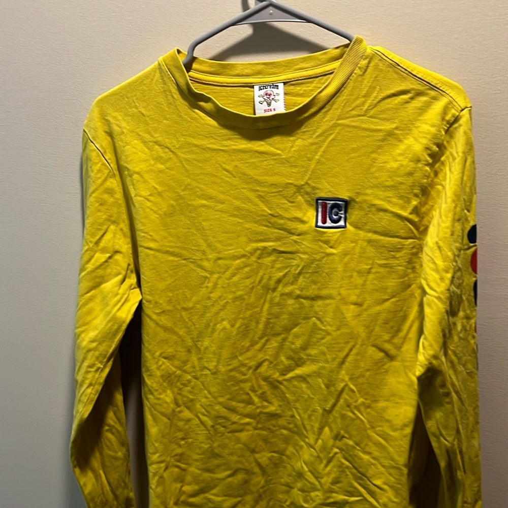 Ice Cream yellow long sleeved shirt size small